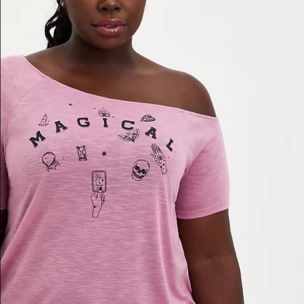 Torrid off the shoulder tee MAGICAL Halloween